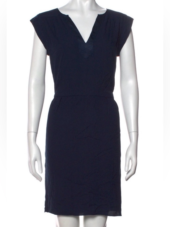 Rebecca Taylor Dresses & Skirts - Rebecca Taylor Navy V-Neck Sheath Dress